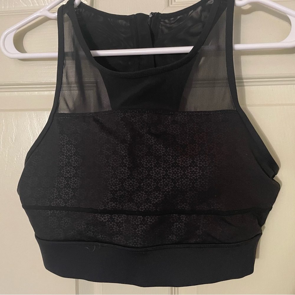 Zyia sports bra black patterned XL NWOT